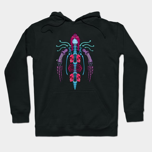 Spinebody Form Hoodie by Munchbud Ink
